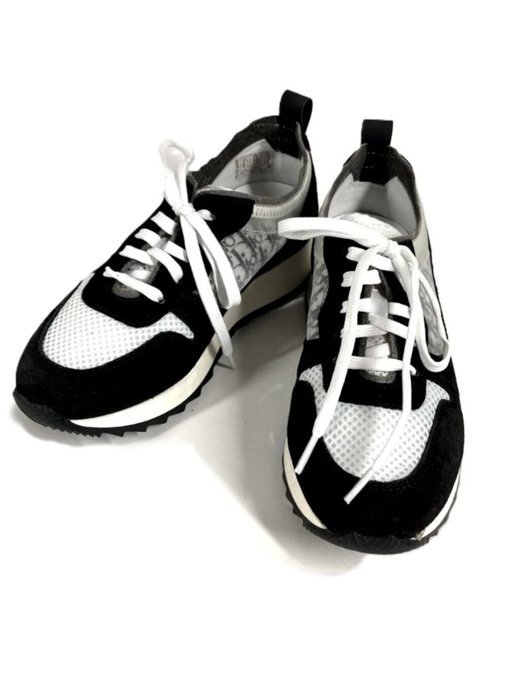 Dior Sneakers Trotter Logo Suede Black